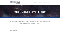 Desktop Screenshot of milliwaysventures.com